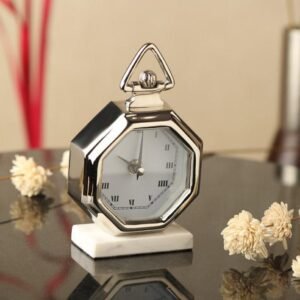 table clock octagon mano table clock silver 1.jpg