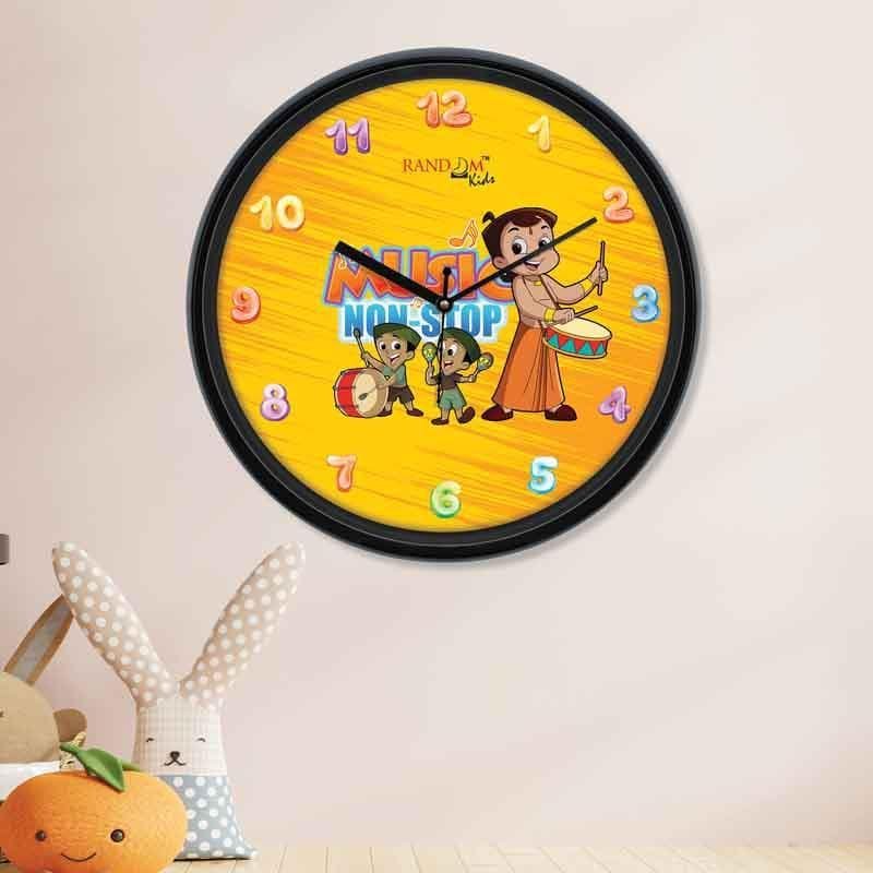 wall clock chhota bheem yellow clock 1.jpg