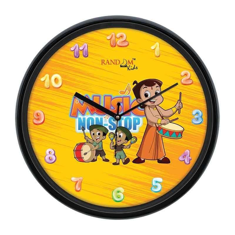 wall clock chhota bheem yellow clock 2.jpg