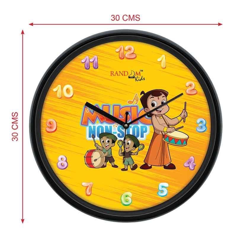 wall clock chhota bheem yellow clock 5.jpg
