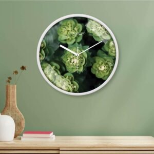 wall clock leafy blooms wall clock 1.jpg