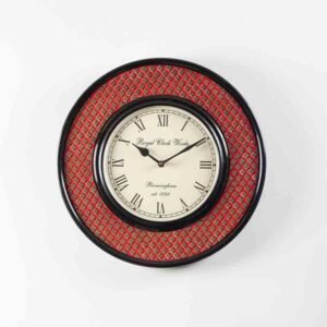 wall clock scaley handpainted wall clock red 1.jpg