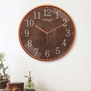 wall clock sparkly brown wall clock 1.jpg